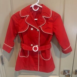 VINTAGE! Northlander Children's All Weather Coat w/ Matching Belt + Hat 8/10